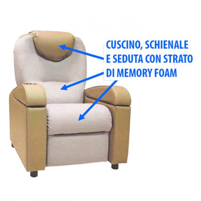 poltrona per disabili memory denise la sanatre